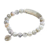 Handmade Natural Stone Beaded Bracelet With Copper Accessories Electroplated Flash Stone Style Women's Jewelry