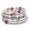 Handmade Natural Stone Beaded Wrap Bracelet Geometric Multilayer Bracelet For Women And Unisex