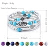 Handmade Natural Stone Beaded Wrap Bracelet Geometric Multilayer Bracelet For Women And Unisex