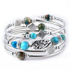 Handmade Natural Stone Beaded Wrap Bracelet Geometric Multilayer Bracelet For Women And Unisex
