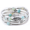 Handmade Natural Stone Beaded Wrap Bracelet Geometric Multilayer Bracelet For Women And Unisex