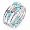 Handmade Natural Stone Beaded Wrap Bracelet Geometric Multilayer Bracelet For Women And Unisex