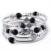 Handmade Natural Stone Beaded Wrap Bracelet Geometric Multilayer Bracelet For Women And Unisex