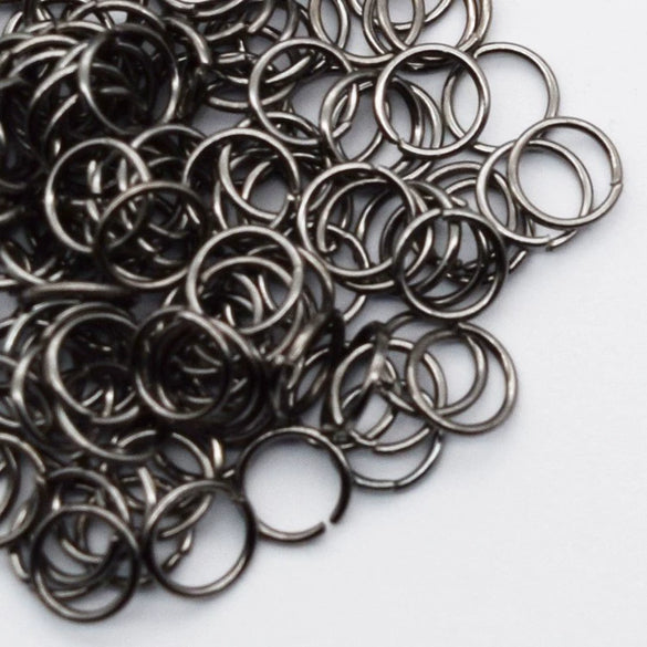 Handmade Open Iron Ring Silver Plated Round Simple Geometry Jewelry Accessory For Diy Craft Wholesale