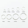 Handmade Open Iron Ring Silver Plated Round Simple Geometry Jewelry Accessory For Diy Craft Wholesale