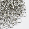 Handmade Open Iron Ring Silver Plated Round Simple Geometry Jewelry Accessory For Diy Craft Wholesale