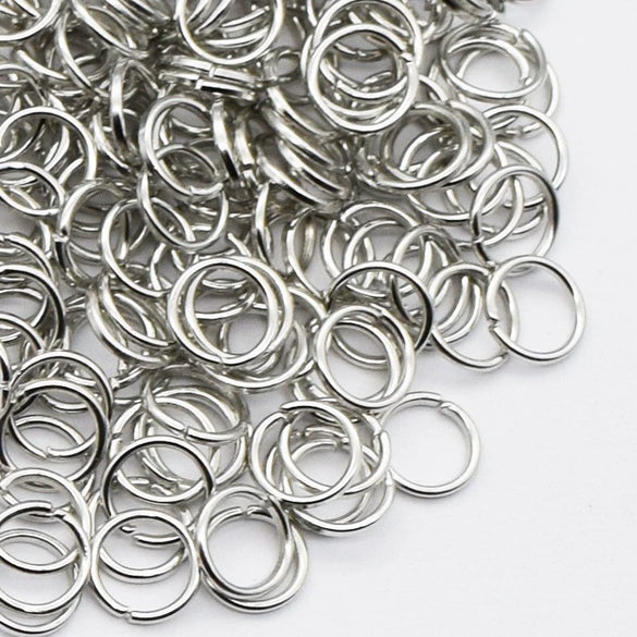 Handmade Open Iron Ring Silver Plated Round Simple Geometry Jewelry Accessory For Diy Craft Wholesale
