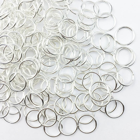 Handmade Open Iron Ring Silver Plated Round Simple Geometry Jewelry Accessory For Diy Craft Wholesale