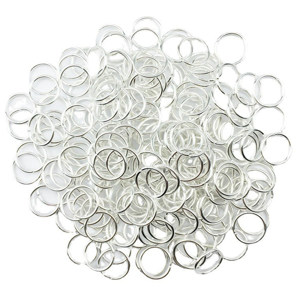 Handmade Open Iron Ring Silver Plated Round Simple Geometry Jewelry Accessory For Diy Craft Wholesale