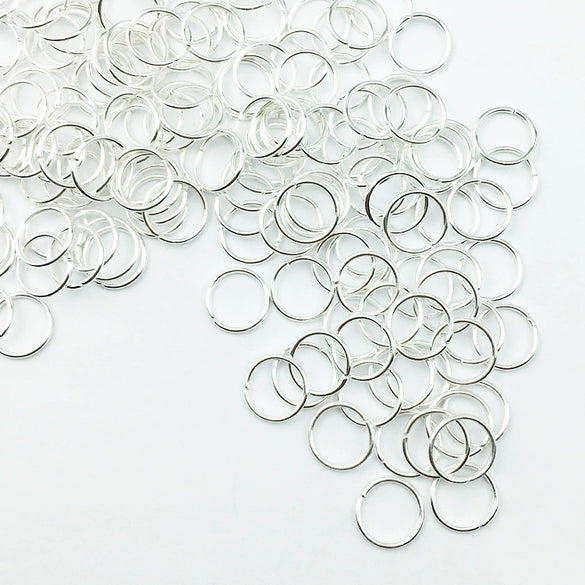 Handmade Open Iron Ring Silver Plated Round Simple Geometry Jewelry Accessory For Diy Craft Wholesale