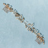 Handmade Pearl And Golden Leaf Bridal Hair Comb For Women Electroplated Wedding Headwear