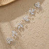 Handmade Pearl Bridal Hair Comb Pair With Leaf Design Rhombus Shape Simple Women's Bride Headdress Hair Accessories