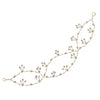 Handmade Pearl Crystal Cross Doublelayer Hairband Copper Wire Braided Women's Hair Accessories