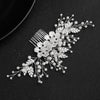 Handmade Pearl Flower Bridal Hair Comb Retro Elegant Wedding Hair Accessory For Women