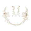 Handmade Pearl Flower Bridal Hair Comb Wedding Headdress Retro Women's Hair Accessory Pair
