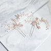 Handmade Pearl Flower Bridal Hairpin Ancient Style Alloy Hair Twister Elegant Headwear Hair Accessory
