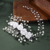 Handmade Pearl Flower Hair Comb Bridal Headdress Wedding Hair Accessory For Women