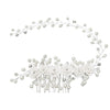 Handmade Pearl Flower Hair Comb Bridal Headdress Wedding Hair Accessory For Women