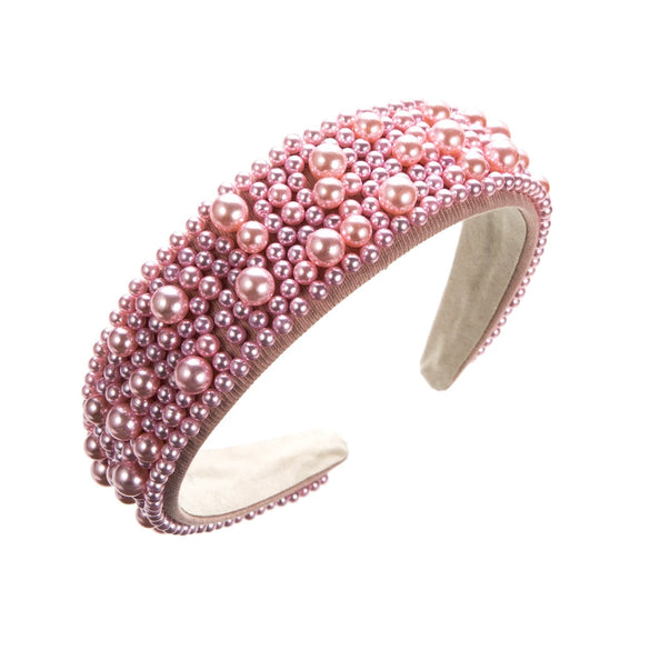 Handmade Pearl Geometric Women's Headband