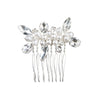Handmade Pearl Hair Comb With Flower Pattern For Women