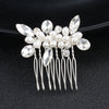 Handmade Pearl Hair Comb With Flower Pattern For Women