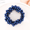 Handmade Pearl Hair Tie Bracelet Colorful Ponytail Holder And Dualpurpose Hair Accessory
