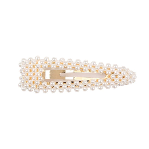 Handmade Pearl Side Hair Clip For Women Duckbill Grab Hairpin And Elegant Hair Accessory Wholesale