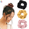 Handmade Plaid Fabric Scrunchie Hair Tie For Women Simple Ponytail Hair Accessory