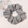 Handmade Plaid Fabric Scrunchie Hair Tie For Women Simple Ponytail Hair Accessory