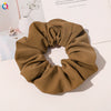 Handmade Plaid Fabric Scrunchie Hair Tie For Women Simple Ponytail Hair Accessory