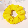 Handmade Plaid Fabric Scrunchie Hair Tie For Women Simple Ponytail Hair Accessory