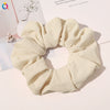 Handmade Plaid Fabric Scrunchie Hair Tie For Women Simple Ponytail Hair Accessory