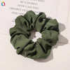 Handmade Plaid Fabric Scrunchie Hair Tie For Women Simple Ponytail Hair Accessory