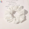 Handmade Plaid Fabric Scrunchie Hair Tie For Women Simple Ponytail Hair Accessory