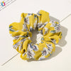 Handmade Plaid Fabric Scrunchie Hair Tie For Women Simple Ponytail Hair Accessory