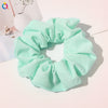 Handmade Plaid Fabric Scrunchie Hair Tie For Women Simple Ponytail Hair Accessory