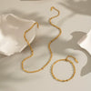 Handmade Plain Stainless Steel Chain Necklace For Girls With Geometric Pattern And Electroplating Process Waterproof Non Fading Environmentally Friendly Jewelry Accessories
