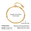 Handmade Plain Stainless Steel Chain Necklace For Girls With Geometric Pattern And Electroplating Process Waterproof Non Fading Environmentally Friendly Jewelry Accessories