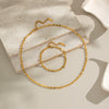 Handmade Plain Stainless Steel Chain Necklace For Girls With Geometric Pattern And Electroplating Process Waterproof Non Fading Environmentally Friendly Jewelry Accessories