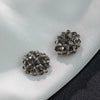 Handmade Plastic Resin Pearl Crystal Flower Earrings And Headwear Accessories