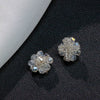 Handmade Plastic Resin Pearl Crystal Flower Earrings And Headwear Accessories