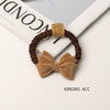 Handmade Plush Bowknot Scrunchie Cloth Hair Ring High Elastic Hair Tie Fashion Headwear For Women