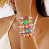 Handmade Polymer Clay Bracelet With Flower Animal Zodiac Patterns For Women