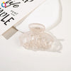 Handmade Pumpkin Shaped Fabric And Iron Hair Claw Clip For Women With Frosted Finish Wholesale Hair Accessory