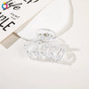 Handmade Pumpkin Shaped Fabric And Iron Hair Claw Clip For Women With Frosted Finish Wholesale Hair Accessory