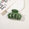 Handmade Pumpkin Shaped Fabric And Iron Hair Claw Clip For Women With Frosted Finish Wholesale Hair Accessory
