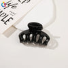 Handmade Pumpkin Shaped Fabric And Iron Hair Claw Clip For Women With Frosted Finish Wholesale Hair Accessory