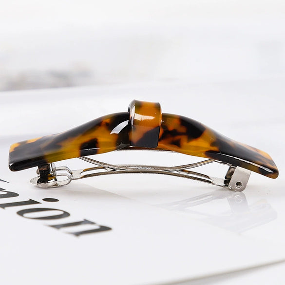 Handmade Red Acrylic Acetate Bow Hair Clip For Women Elegant Side Hairpin For Bangs And Everyday Styling
