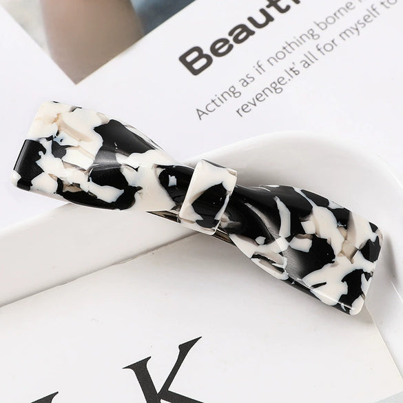 Handmade Red Acrylic Acetate Bow Hair Clip For Women Elegant Side Hairpin For Bangs And Everyday Styling