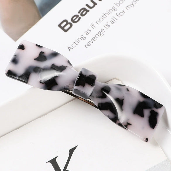 Handmade Red Acrylic Acetate Bow Hair Clip For Women Elegant Side Hairpin For Bangs And Everyday Styling